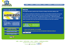 Tablet Screenshot of horizonhomeinspection.com
